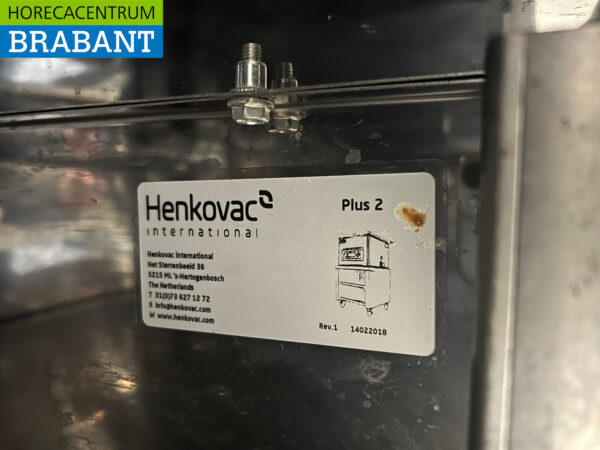 Henkovac Plus-2, en acier inoxydable, aspirateur mobile à armoire basse 54 cm Restauration – Image 4